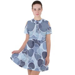 Sample Pattern Seamless Short Sleeve Shoulder Cut Out Dress  by artworkshop