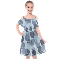 Sample Pattern Seamless Kids  Cut Out Shoulders Chiffon Dress by artworkshop