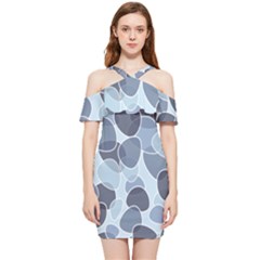 Sample Pattern Seamless Shoulder Frill Bodycon Summer Dress by artworkshop