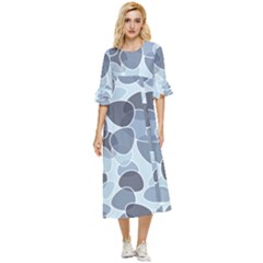 Sample Pattern Seamless Double Cuff Midi Dress by artworkshop