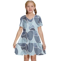 Sample Pattern Seamless Kids  Short Sleeve Tiered Mini Dress by artworkshop