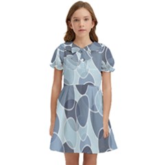 Sample Pattern Seamless Kids  Bow Tie Puff Sleeve Dress by artworkshop