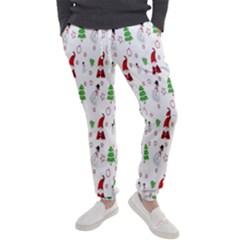 Santa Claus Snowman Christmas  Men s Jogger Sweatpants by artworkshop