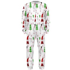 Santa Claus Snowman Christmas  Onepiece Jumpsuit (men)