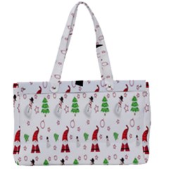 Santa Claus Snowman Christmas  Canvas Work Bag