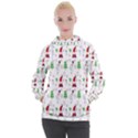 Santa Claus Snowman Christmas  Women s Hooded Pullover View1