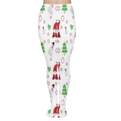 Santa Claus Snowman Christmas  Tights