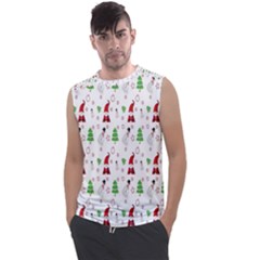 Santa Claus Snowman Christmas  Men s Regular Tank Top by artworkshop