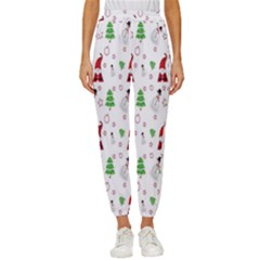 Santa Claus Snowman Christmas  Cropped Drawstring Pants by artworkshop