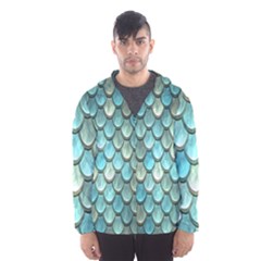 Scales Backdrop Texture Men s Hooded Windbreaker