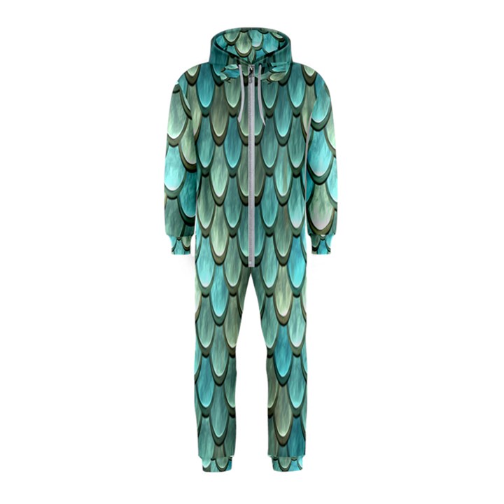 Scales Backdrop Texture Hooded Jumpsuit (Kids)