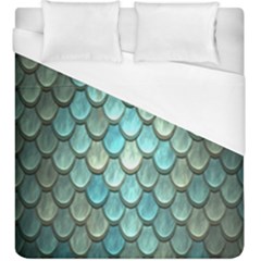 Scales Backdrop Texture Duvet Cover (king Size) by artworkshop