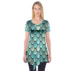 Scales Backdrop Texture Short Sleeve Tunic 