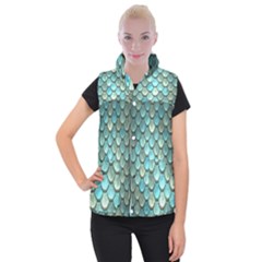 Scales Backdrop Texture Women s Button Up Vest by artworkshop