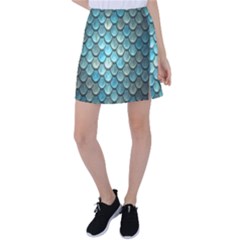 Scales Backdrop Texture Tennis Skirt