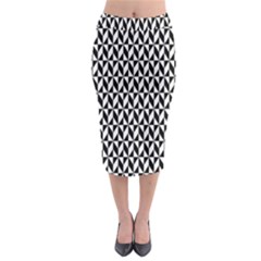 Seamless Abstract Geometric Pattern Background Midi Pencil Skirt by artworkshop