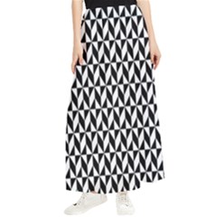 Seamless Abstract Geometric Pattern Background Maxi Chiffon Skirt by artworkshop