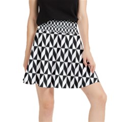 Seamless Abstract Geometric Pattern Background Waistband Skirt by artworkshop