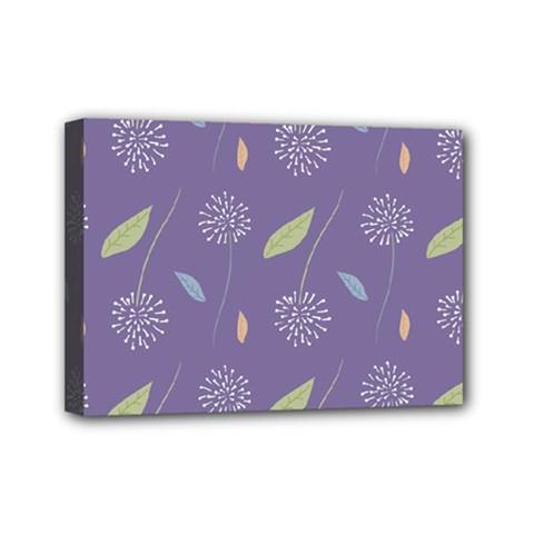 Seamless Pattern Floral Background Violet Background Mini Canvas 7  X 5  (stretched) by artworkshop