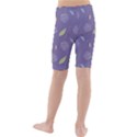 Seamless Pattern Floral Background Violet Background Kids  Mid Length Swim Shorts View2