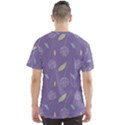 Seamless Pattern Floral Background Violet Background Men s Sport Mesh Tee View2