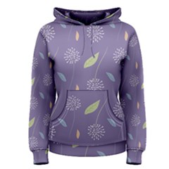 Seamless Pattern Floral Background Violet Background Women s Pullover Hoodie by artworkshop