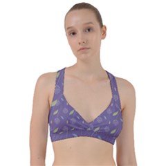 Seamless Pattern Floral Background Violet Background Sweetheart Sports Bra by artworkshop