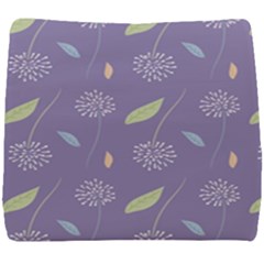 Seamless Pattern Floral Background Violet Background Seat Cushion by artworkshop