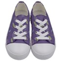 Seamless Pattern Floral Background Violet Background Kids  Low Top Canvas Sneakers View1