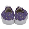 Seamless Pattern Floral Background Violet Background Kids  Low Top Canvas Sneakers View4