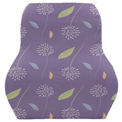 Seamless Pattern Floral Background Violet Background Car Seat Back Cushion  by artworkshop