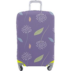 Seamless Pattern Floral Background Violet Background Luggage Cover (large) by artworkshop