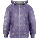 Seamless Pattern Floral Background Violet Background Kids  Zipper Hoodie Without Drawstring View1