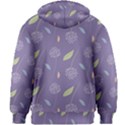 Seamless Pattern Floral Background Violet Background Kids  Zipper Hoodie Without Drawstring View2