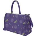 Seamless Pattern Floral Background Violet Background Duffel Travel Bag View1