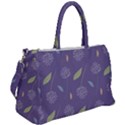 Seamless Pattern Floral Background Violet Background Duffel Travel Bag View2