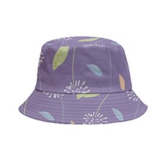 Seamless Pattern Floral Background Violet Background Bucket Hat by artworkshop