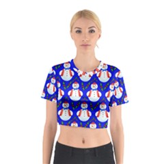 Seamless Repeat Repeating Pattern Cotton Crop Top by artworkshop