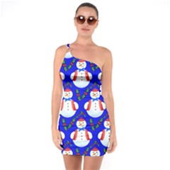 Seamless Repeat Repeating Pattern One Soulder Bodycon Dress by artworkshop