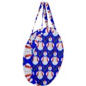 Seamless Repeat Repeating Pattern Giant Round Zipper Tote View3