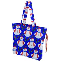 Seamless Repeat Repeating Pattern Drawstring Tote Bag by artworkshop