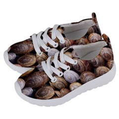 Snail Shells Pattern Arianta Arbustorum Kids  Lightweight Sports Shoes by artworkshop