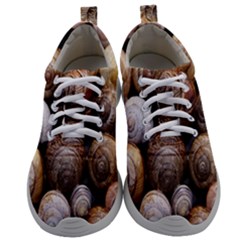 Snail Shells Pattern Arianta Arbustorum Mens Athletic Shoes by artworkshop