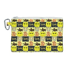 Smily Canvas Cosmetic Bag (Large)