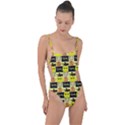 Smily Tie Strap One Piece Swimsuit View1