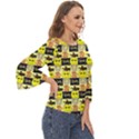 Smily Cut Out Wide Sleeve Top View3