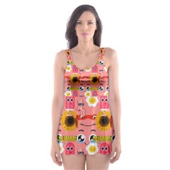 Egg Eyes Skater Dress Swimsuit by Sparkle