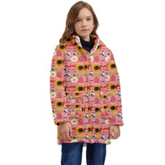 Egg Eyes Kid s Hooded Longline Puffer Jacket by Sparkle