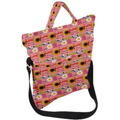 Egg Eyes Fold Over Handle Tote Bag by Sparkle