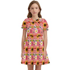 Egg Eyes Kids  Bow Tie Puff Sleeve Dress by Sparkle